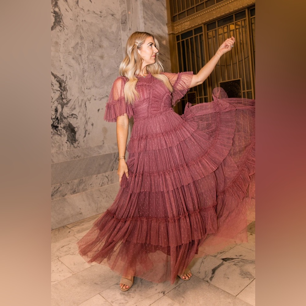 Whimsical Dress in Mulberry